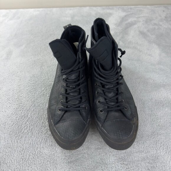 Chuck Taylor All Star 2 Leather Hi Black Sneakers Men’s Size 11 US - 153571C - Picture 12 of 16